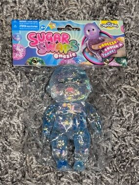 Sugar Swaps Onesie Baby- Full Size -Glitter Blue